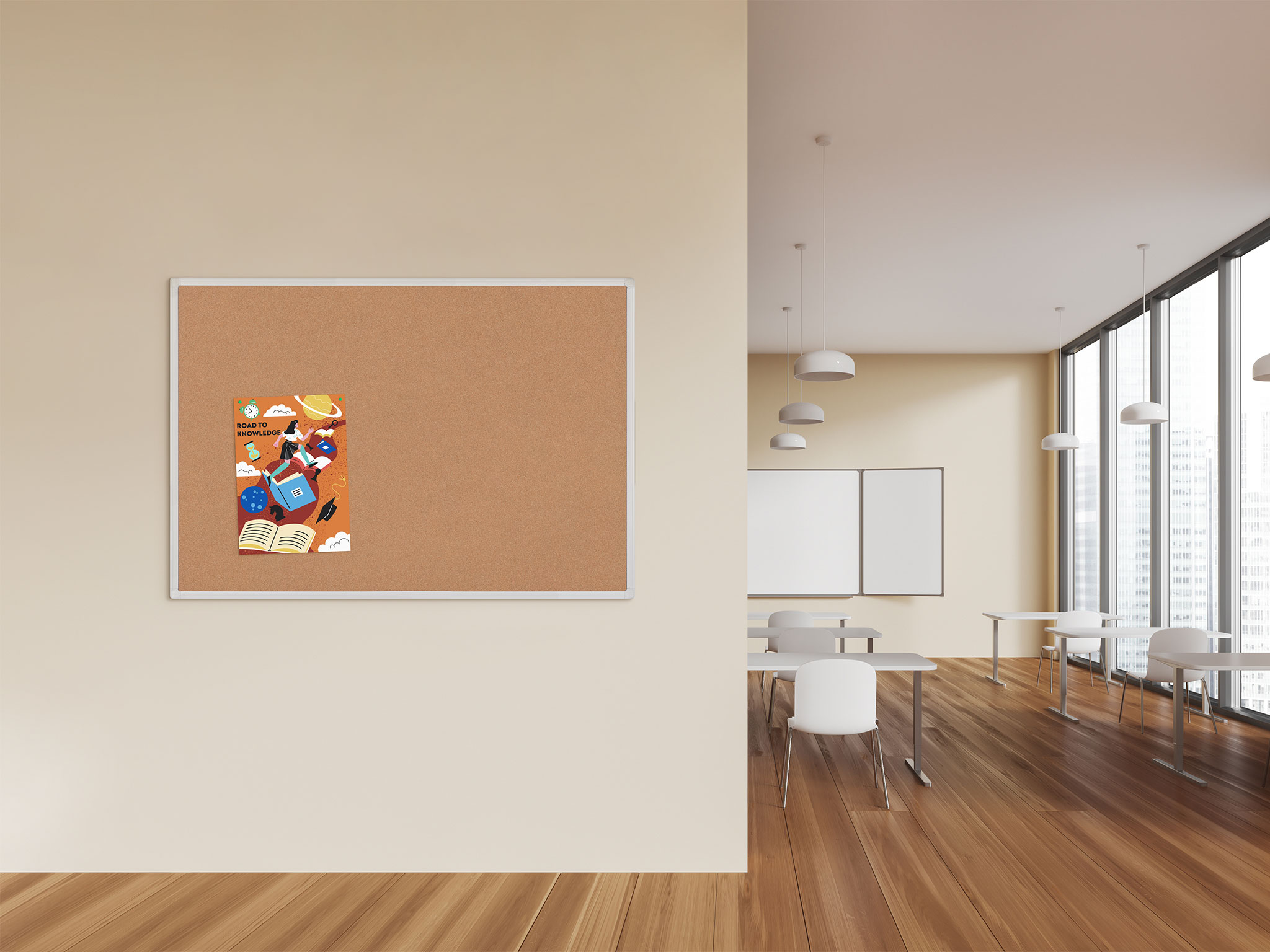 Antimicrobial Cork Board