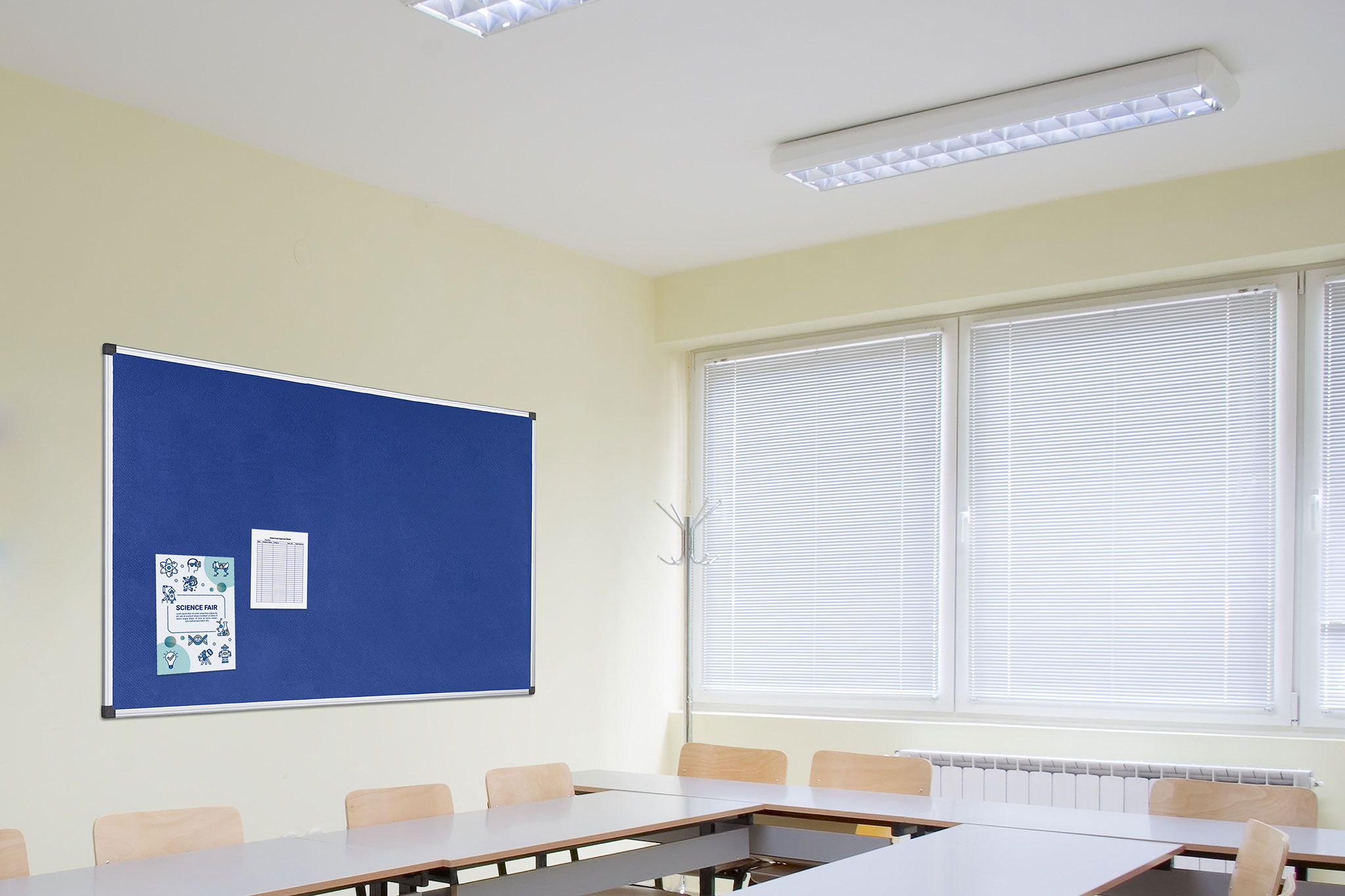 Fire Retardant Notice Board